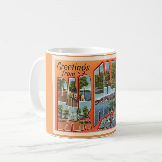 Salutations de Bar Harbor Maine Mug (Devant gauche)