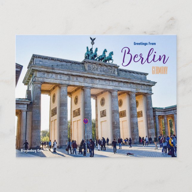 Salutations de Berlin Allemagne Carte postale