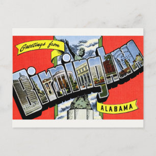 Salutations de Birmingham, AL Carte postale