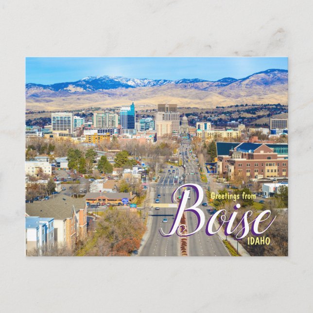 Salutations de Boise Idaho Carte postale de voyage (Devant)