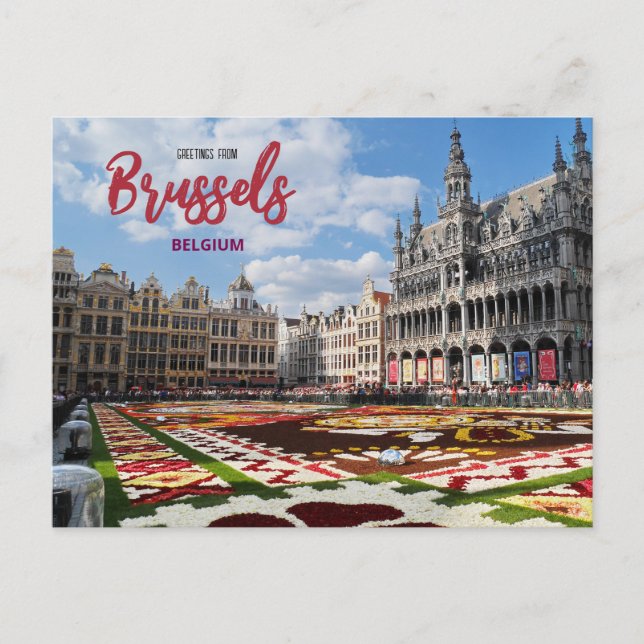 Salutations de Bruxelles Belgique Carte postale de (Devant)