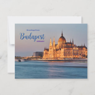 Salutations de Budapest Hongrie Carte postale Pitt