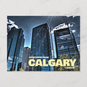 Salutations de Calgary Canada Carte postale