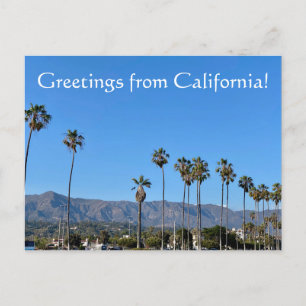 Salutations de Californie ! Carte postale