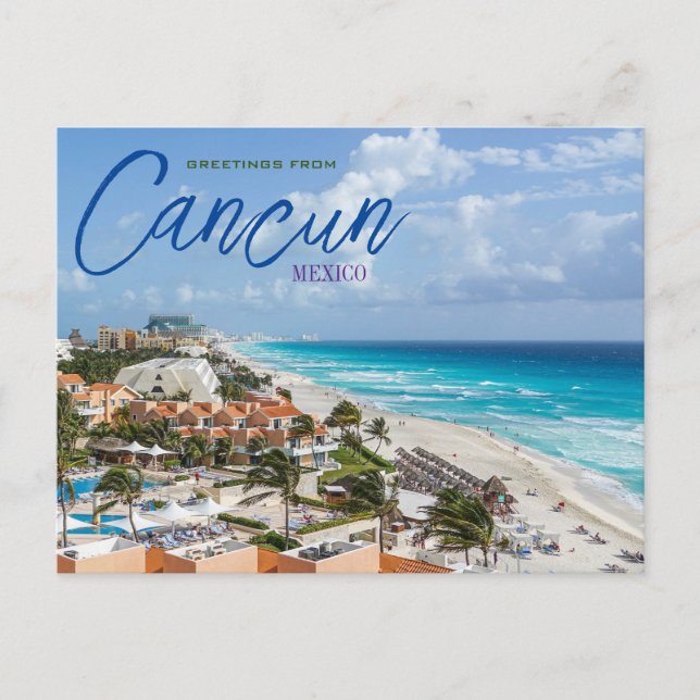 Salutations de Cancun au Mexique Carte postale pan (Devant)