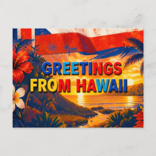 Salutations de carte postale