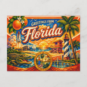 Salutations de carte postale 
