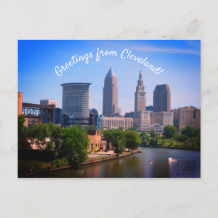 Salutations de carte postale de Cleveland