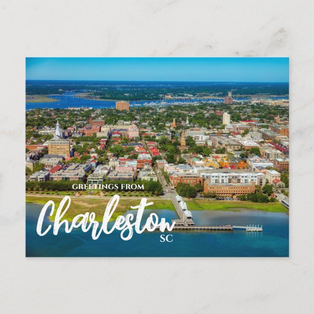 Salutations de Charleston, SC Carte postale Pittor (Devant)
