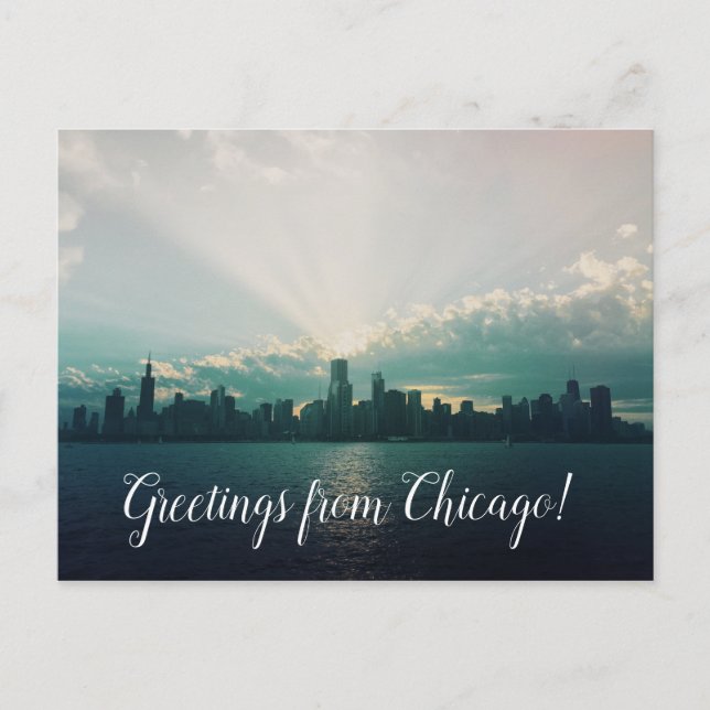 Salutations de Chicago Illinois Carte postale de v (Devant)