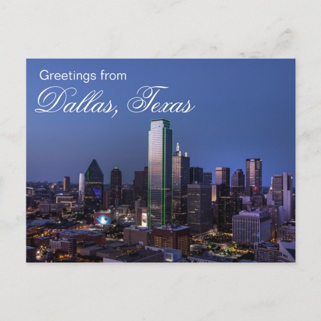 Salutations de Dallas Texas Carte postale de voyag (Devant)