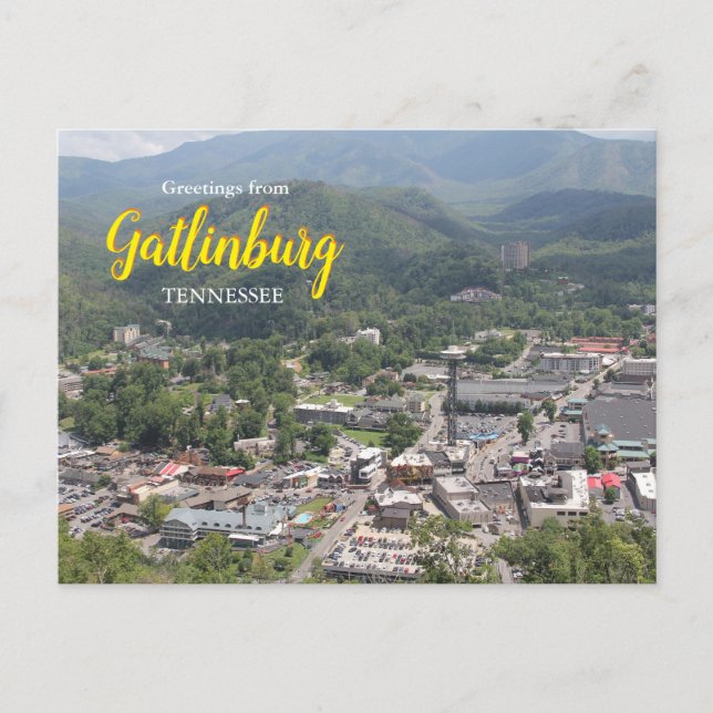 Salutations de Gatlinburg Tennessee Carte postale (Devant)