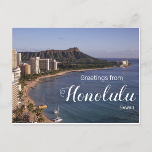 Salutations de Honolulu Hawaii Carte postale panor