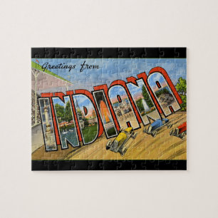 Salutations de Indiana Retro Puzzle