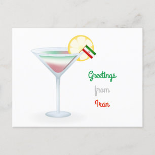 Salutations de Iran Cocktail Carte postale