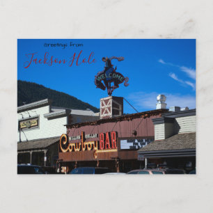 Salutations de Jackson Hole, WY carte postale