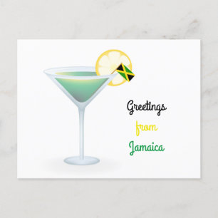 Salutations De Jamaïque Cocktail Carte Postale Hol