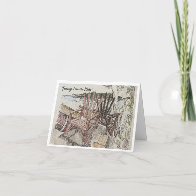 Salutations De La Carte Lac (Devant)