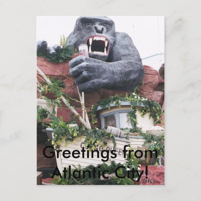 Salutations de la carte postale d'Atlantic City (Devant)