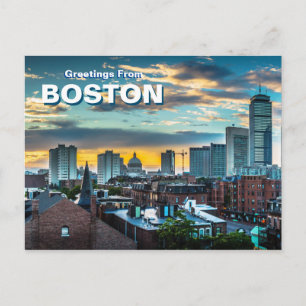 Salutations de la carte postale de la skyline de B