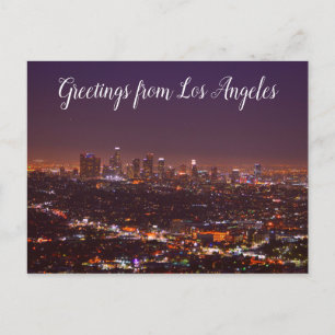 Salutations de la carte postale de Los Angeles