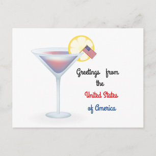 Salutations de la carte postale de vacances USA