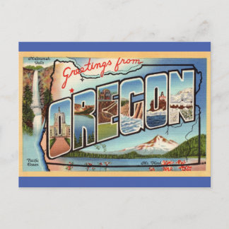Salutations de la carte postale de voyage de l'Ore