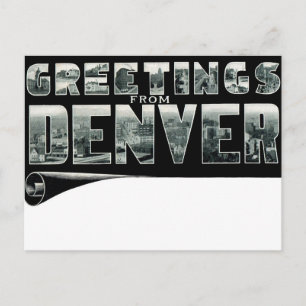 Salutations de la carte postale DENVER
