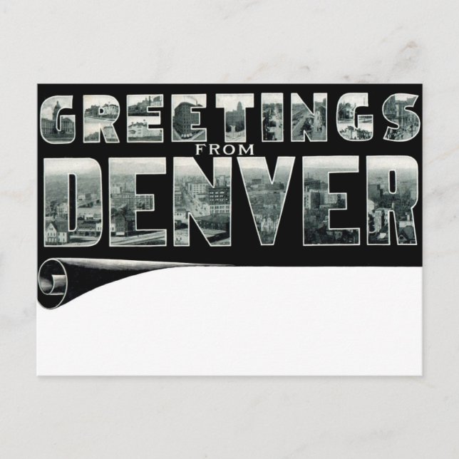 Salutations de la carte postale DENVER (Devant)