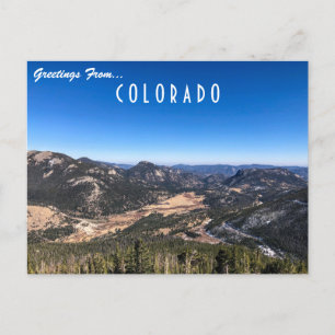 Salutations de la carte postale du Colorado