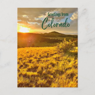 Salutations de la carte postale du Colorado