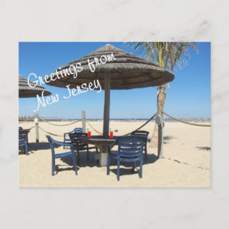 Salutations de la carte postale du New Jersey