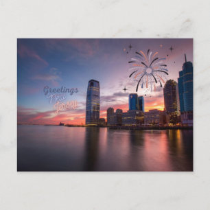 Salutations de la carte postale du New Jersey