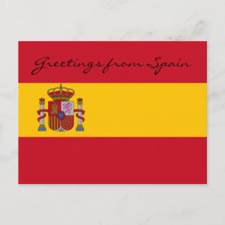 Salutations de la carte postale Espagne