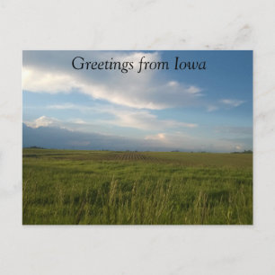 Salutations de la carte postale Iowa