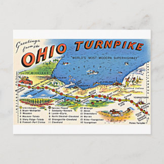 Salutations de la carte postale Ohio Turnpike