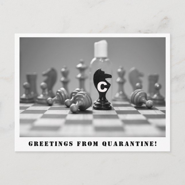 Salutations de la carte postale Quarantaine (Devant)