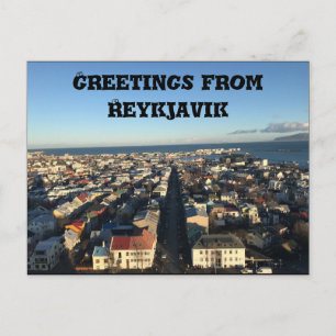 Salutations de la carte postale Reykjavik