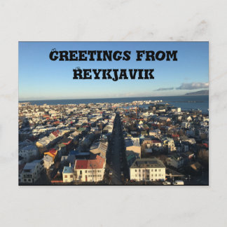 Salutations de la carte postale Reykjavik