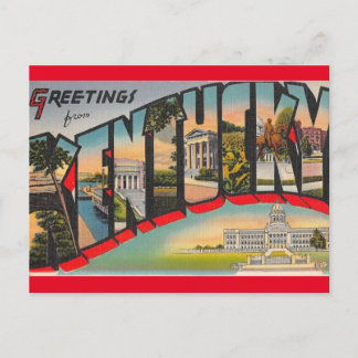 Salutations de la carte postale Vintage voyage du