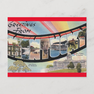 Salutations de la carte postale Vintage voyage du