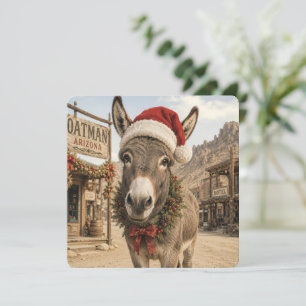 Salutations de l'âne de Noël d'Oatman