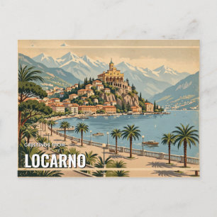Salutations de Locarno, Suisse Carte postale