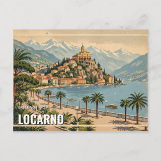 Salutations de Locarno, Suisse Carte postale