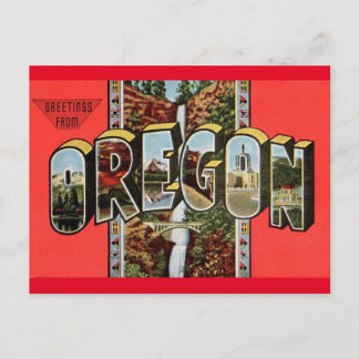 Salutations de l'Oregon Carte postale