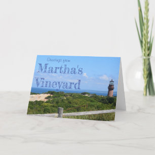 Salutations de Martha's Vineyard Carte de vœux