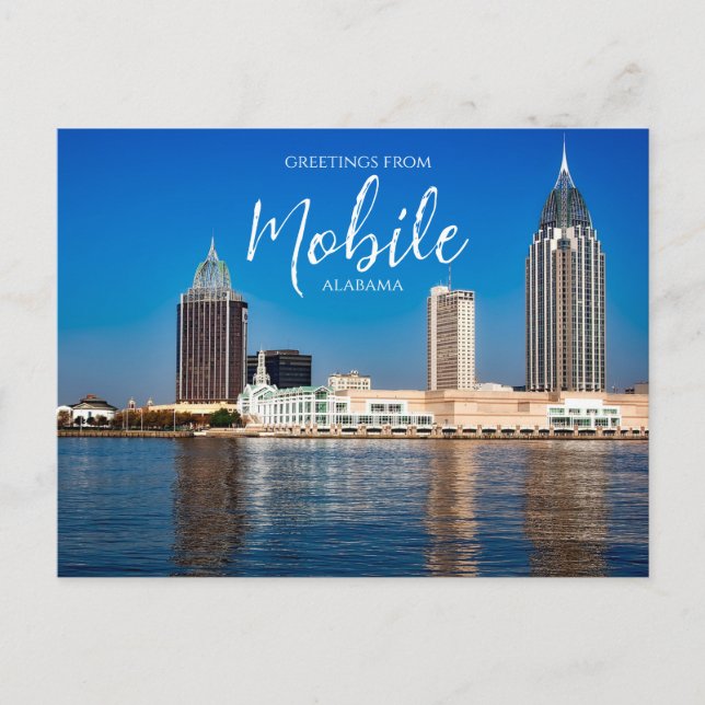 Salutations de Mobile Alabama Carte postale (Devant)