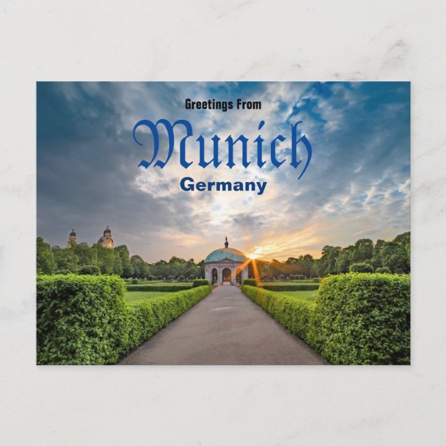 Salutations de Munich Allemagne Carte postale   (Devant)