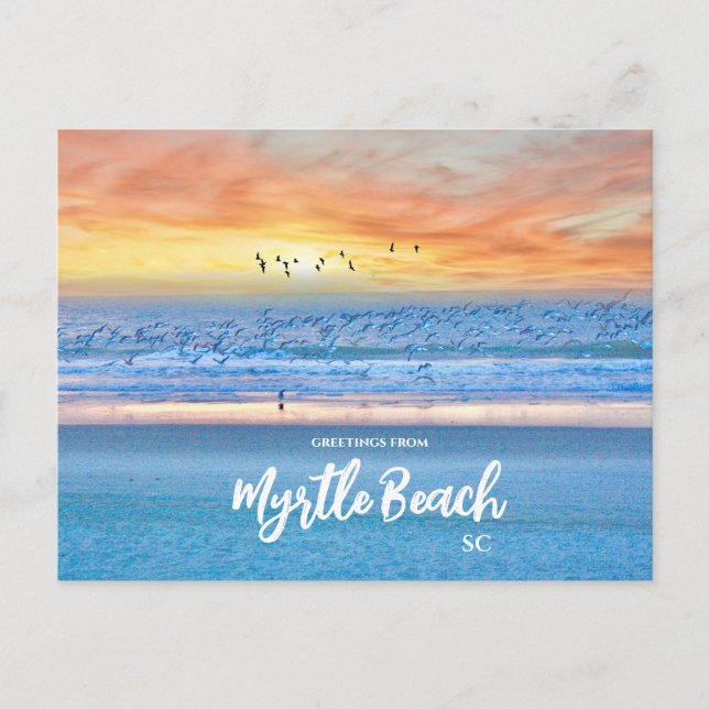 Salutations de Myrtle Beach, SC Carte postale de v (Devant)