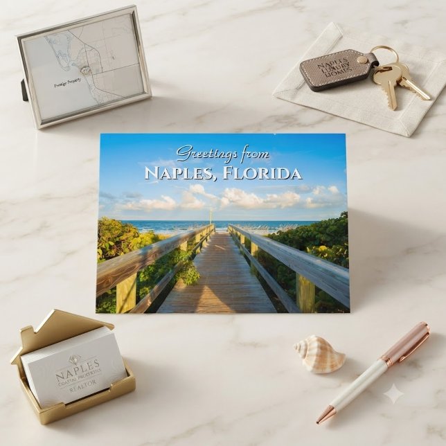 Salutations de Naples Floride Carte postale de pla (Créateur téléchargé)
